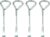 Metal Paint Can Opener Bottle Opener Steel Paint Can Opening Tool Multifunctional Painter Tool Can Opener 4 Pack (4)