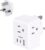 US to UK Ireland Travel Plug Adapter, Type G Power Plug Adapter with 3 Outlets 3 USB Ports(2 USB C), European Travel Plug Adapter for USA to England London Scotland British Qatar Irish Hongkong