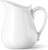 Yedio 17 oz Porcelain Milk Creamer Pitcher with Handle, White Creamer, Microwave & Freezer Safe