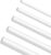25 Pcs ABS Plastic Round Tubes 5 Sizes ABS White Bars Rod Hollow 2mm 3mm 4mm 5mm 6mm Round Tube Connector Cylinder Hollow Bar for DIY and Crafts Table Architectural Model Making(9.8 Inches Long)