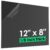 ABS Plastic Sheet 1/8 Inch Thick (3mm) – 12″ x 8″, Black Waterproof Rigid Thermoplastic Board for Signs, Crafts, DIY Projects (Pack of 1)