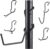 Shelf Pole Hooks 5-Pack Variety Set | Black Snap-On Hooks for 1-Inch Diameter Poles ONLY | Multi-Style Hanging Hooks for Metal, Wire & Metro Shelving | Heavy-Duty Garage & Home Organization