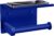 Tindbea Toilet Paper Holder with Shelf Adhesive or Screw Wall Mounted Toilet Paper Roll Dispenser Storage, Stainless Steel Bathroom Shelf Holder Accessories (Klein Blue)