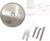 Single Hole Bathtub Drain Overflow Plate – Overflow Drain Cover | Tub Drain Cover with Three Matching Screws/Bathtub Overflow Drain Cover with Adapter (Brushed Nickel)
