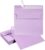 50 Pack 5 x 7 Envelopes Colored Self Seal for Wedding, Party Invitations, Greeting Cards, Announcements, Photos, 5.24 x 7.21 Inches (Light Purple)