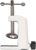 Universal C-Clamp Lamp Holder Desk Mount Clamp Base for Swing Arm Lights, DIY Lighting, Monitors, Workbenches (white)