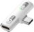 Jadebones USB C Splitter with 100W Fast Charging, Dual USB C Headphone and Charger Adapter Dongle for iPhone 16/15 Series, iPad, MacBook, Galaxy S24/S23 and More (White)