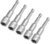 uxcell 5 Pcs 1/4″ Quick-Change Hex Shank 10mm Magnetic Nut Setter Driver Drill Bit, 65mm Length, Metric