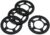 RCLIONS 4pcs Aluminum Replacement Wheel Rim Beadlock Ring for 1:10 Crawler RC Car 2.2″ Wheels/Rims (Black)