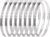 Swpeet 8Pcs 6-7inch (155-178mm) Hose Clamp 304 Stainless Steel Adjustable Range Worm Gear Hose Clamp Fuel Line Clamp Perfect for Plumbing, Automotive and Mechanical Applications