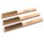 MAXMAN Brass Brush 3Pcs, Soft Brass Bristle Wire Brush for Cleaning Metal Rust, Welds, Home and Kitchen, Wire Scratch Brushes with 10″ Beechwood Handle
