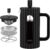 wedrink French Press Coffee Maker 12OZ, Heat Resistant Borosilicate Glass Carafe/Tea Maker Coffee Press Frother Brewer (350ml)
