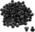 Luomorgo 100Pcs Black 5mm/0.2 inch Shelf Peg Hole Plugs for Kitchen Cabinet Furniture Hole