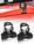 Led Hood Mounts, Universal Led Light Bar Mounting Brackets 304 Stainless Steel Hood Clamp Lights Mounts, Black