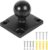 FPN 1” Ball Mount Base with Aluminum Alloy 4-Hole AMPS Square Plate Compatible with RAM Mounts and Other B Size 1 Inch Ball Double Socket Arm