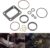 Bzsunway Yellow O-Ring Gaskets Kit & ES 72468 Turbo Mounting Gasket Set for 1994-2003 Ford 7.3L Powerstroke Diesel Turbo Pedestal