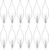 60W Candelabra Light Bulbs, E12 B10 Clear Candle Base Bulb with Warm White 2700K, 600 Lumen Dimmable, 120V Incandescent Chandelier Light Bulbs for Pendants, Ceiling Fan, Wall Sconces (12-Pack)