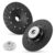 (2 Pack) 4.5 Inch Angle Grinder Backing Pad, 5/8″-11 Thread Ribbed Turbo Pad for Fiber Discs, Non-Slip Design