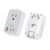 TESSAN Universal Travel Adapter PD 20W, Ultra Thin International Power Adapter 2 USB C 1 USB A, Worldwide Power Plug Adaptor for USA to European UK Italy Ireland New Zealand (Type C/G/A/I), Grey