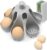 Silicone Egg Boiler Rack for Hard Soft Boiled Eggs, Food Grade Silicone Egg Boiler Cooker with 6 Holders, Kitchen Gadget for Cooking/Serving Eggs with Handle, Dishwasher Safe