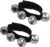 CashBeat Wrist Bells Set of 2, Adjustable Jingle Bells for Wrist/Ankle, Percussion Accessory for Dance, Fitness, Stage Performance(Black)