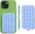 OCTOBUDDY Double – Silicone Double-Sided Suction Phone Case Detachable Mount – Hands-Free, Strong Grip Holder for Selfies & Videos – iPhone & Android Compatible – 2.5″ x 3.75″, Baby Blue Jay
