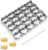 Gold Fish Cutter 25 Cavity Cookie Cutter Mini Gold Fish Molds for Crackers, Stainless Steels Goldfish Cracker Cutter with Cleaning Brush