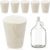 Ziliny 6 Pcs Carboy Cork Stopper, Glass Carboy Cap for 1, 3, 5, 6 Gallon Glass Water Jug, Wood Tapered Fermentation Cap Cork Stoppers, 0 .87 x 1.57 x 1.3 Inches