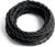 25ft Fabric Cloth Covered Lamp Twisted Wire,PRUNLLA Vintage 18/2 Industrial Electrical Cord,18-Gauge Antique Style for Retro Lamp,DIY Projects(Black)