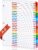 Alphabet Binder Dividers for 3 Ring Binder, COIDEA A-Z Dividers for 3 Ring Binder, Multicolor A-Z Binder Dividers with Customizable Table of Contents Page, ABC Alphabet Tabs for School Office