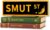 SMUT ST Bookshelf Decor Sign, Funny Book Read This Year Counter Smut Book Merch for Readers, Gifts for Smutty Books Lovers, Books Nook Accessories for Reading Corner