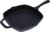 Victoria Cast Iron Grill Pan, Square Grill Pan, Cast Iron Griddle Pan, Seasoned with 100% Kosher-Certified, Non-GMO Flaxseed Oil, Black, 10 Inches