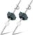 2 Pack Lavatory Pop Up Center Piece Assembly, Sink Ball/Pivot Rod Sink Stopper Replacement Parts, Replacement for PS2673, Compatible with Other Popular Brands, Chrome Metal Bathroom Sink Drain Stopper