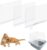 3 Pcs Cat Litter Box Splash Guard Pee Shields – Anti-Splashing Reusable High Sided Cat Toilet Training Kit for Open Top Litter Pan