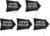 Black and White Real Estate Arrow Yard Signs, Extra Large, 23 x 17 inches, Double-Sided, Weather-Resistant Corrugated Plastic with Metal Stakes (New Listing, Open House, House for Sale) (Open House, 5 Pack)