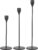 Set of 3 Black Candlestick Holders – Decorative Taper Candle Holders for Home Decor, Wedding, Dining, Party, Anniversary
