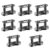 8 Pcs 420 Chain Master Links, Motorcycle Chain Connector, Master Link Replacement for 50cc-125cc ATV Quad 4 Wheeler Pocket Bike