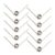 10Pcs Stainless Steel Small Torsion Spring 50mm 90 Degree Little Torsional Springs