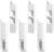 6 Pcs Window Tilt Latch Pairs, White Spring Loaded Latch Replacement Sliding Locks Plastic Construction Snap-in Latches Pairs Window Parts and Hardware for Home Windows Accessories