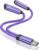 USB C to 3.5mm Samsung Headphone and Charger Adapter for Galaxy A56 A36 A26 A06S S25 S24 S23 S22 S21 S20 S10,2 in 1 USB C to Aux Jack Dongle Cable Cord with PD Fast Charging for iPhone 16 15 Pro