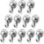 BTLIN Mini Magnetic Hooks, Strong Neodymium Magnet with Hook, Heavy Duty Small Metal Hanging Hook Max Load 18 lbs for Kitchen Fridge Grill Office 12 Pack