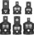 StrugDeas 6 Piece impact Socket Adapter and Reducer Set, 1/4″, 3/8″, 1/2″ Chrome Vanadium Steel impact Ratchet/Socket Extension/Conversion Kit for automotive maintenance and construction engineering