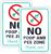2 Pack No Pee and Poop Zone Dog Yard Sign, 12″x 8″ .04″ Aluminum Reflective Sign Rust Free Aluminum-UV Protected and Weatherproof