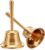 Super Loud Hand Bell – Solid Brass Small Call Bells for Wedding, Animal Training, Office, Dinner, Meditation, Elderly at Home, Musical Teaching and Service Alarm, Jingles, Ringing and More
