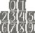 PATIKIL 20Pcs 4 Inch Large Number Stencils, 0-9 Address Number Stencil, Reusable Plastic Digital Templates for Crafts Drawing Stencils Templates White
