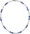 Native Treasure 5mm White Clam Heishi Puka Shell Necklace for Men and Women, Blue Coconut Bead Accents, Surfer Beach Style Jewelry, Handmade in the Philippines, Stainless Steel Cable Wire