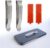 Universal Attachable Pocket Clip 2 Pack Adhesive Stainless Steel Belt Clip for Smartphones Cell Phone Hip Clip Light Weight Metal Phone Clip for Belt Bag Holster GPS Walkie-Talkie