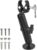 Trolling Motor Stabilizer Mount Support for Riptide Terrova/Minn kota Terrova/Ulterra, Crab-Claw-Like Clamps can Firmly Grip, 360° Adjustment Range, Fix Rods Ranging from 0.6 “to 1.5”