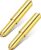 Shappy 2 Pcs Universal Toilet Paper Holder Replacement Rod Spring Loaded Plastic Retractable Paper Replacement Rod Toilet Tissue Roll Holder Insert for Bathroom Home Fixture Accessories (Gold)