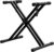 Rhymo Keyboard Stand Double-X, Heavy-Duty, Pre-Assembled Piano Stand for Kids and Adults, 8 Adjustable Digital Piano Stand with Locking Straps Fits 54 61 88 (X)